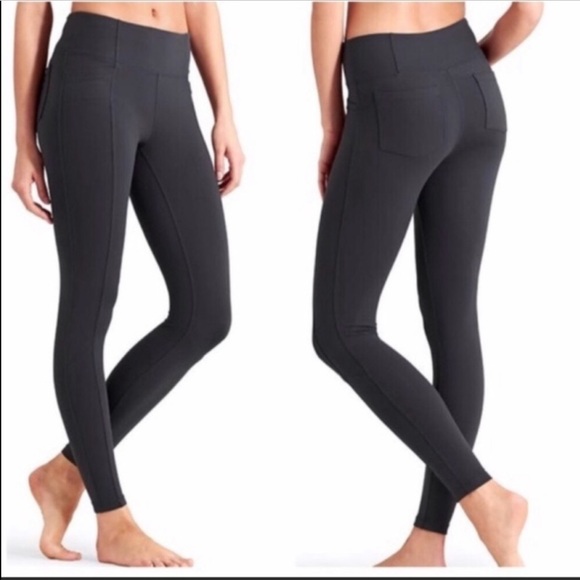 Athleta Pants - Athleta Metro Crop Leggings with Back Pockets Sz M